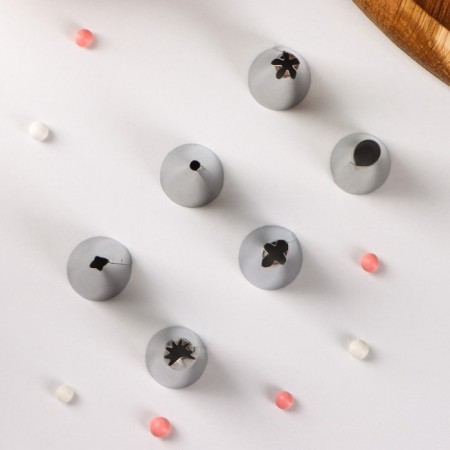 A set of pastry troops, d = 1.7 cm, 6 pcs, form mix-1