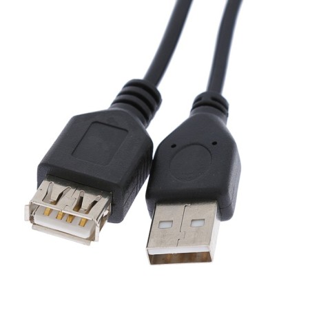 Garrison Darison cable GCC-USB2-amaf-1.8M, USB2.0, A (M) -A (F), 1.8 m, black-1