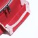 The backpack for carrying animals is transparent, 31 x 28 x 42 cm, red