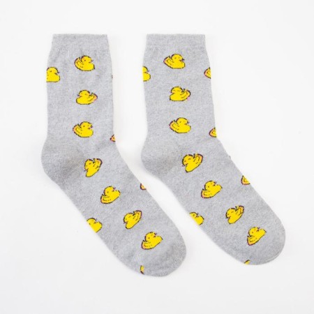 Socks men's "ducks" color gray, size 29