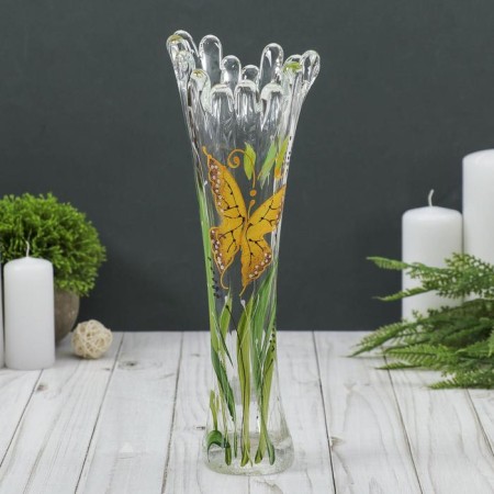 Vase "Coral" 28 cm, butterflies