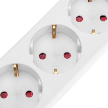 Extension cord Standard 3 Nests, 3m, 3x1.0mm², C/Z, with a switch, 2 USB, white Rexant-4