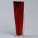 Cocktail tubes with corrugation, in a set 25 pieces, red color