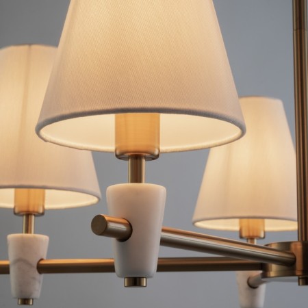 Freya FR5371CL-05BS PIETRA, 495x325x245 mm ceiling lamp, E14, 5x40W, brass color-8