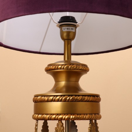 Luminaire "Stout" Lilac/golden 1x40W, E27, 40x40x70 cm-7