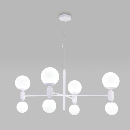 Ceiling Lamp EUROSVET Bubble 30182/8, E27, G9, 8x20W, 1000x760x1300 mm, white color
