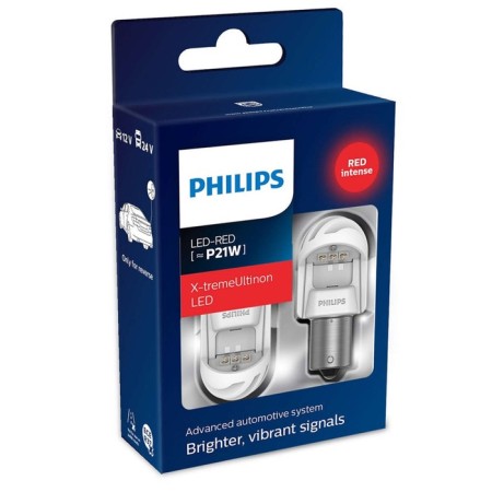 LED LED Philips 12 V, P21 W, 2.3 W, Red X-Tremeultinon LED, set 2 pcs-1