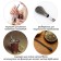 Bombilia for Yerba Mate Mini, set 2 pieces with brushes for cleaning, black, L-18.5 cm