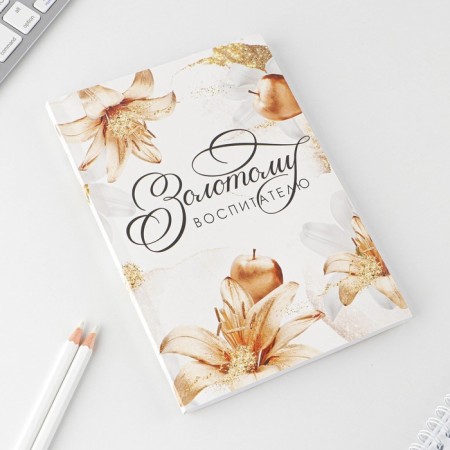 Diary in the soft cover of the "Golden Educator" A5 format, 80 sheets-1