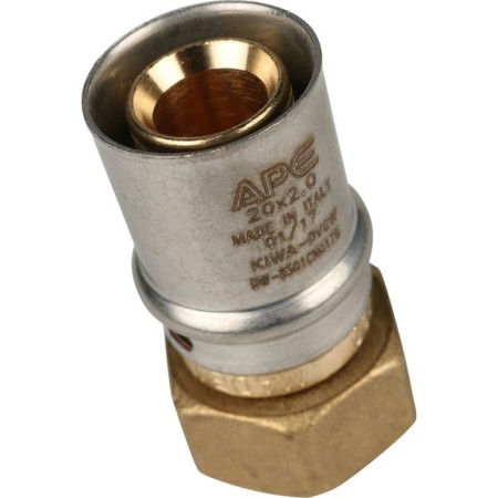 Stout SFP-0016-001220, 1/2 "x 20 mm, with a pitch nut, brass-2