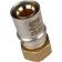 Stout SFP-0016-001220, 1/2 "x 20 mm, with a pitch nut, brass
