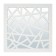 QWERTY mirror "Turin", decorative, 40x40 cm, white color