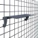 Shoe shelf straight, 26 × 10cm, black color