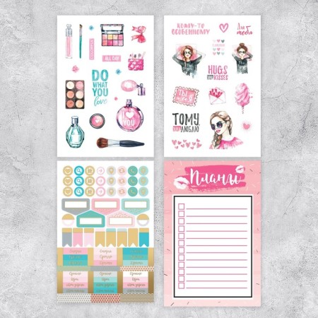 Stickerbook "#Fashion", 8 sheets, 14 x 21 cm-1