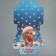 Folding box “Happy New Year!”, Bear, 25 x 25 x 10 cm, new year