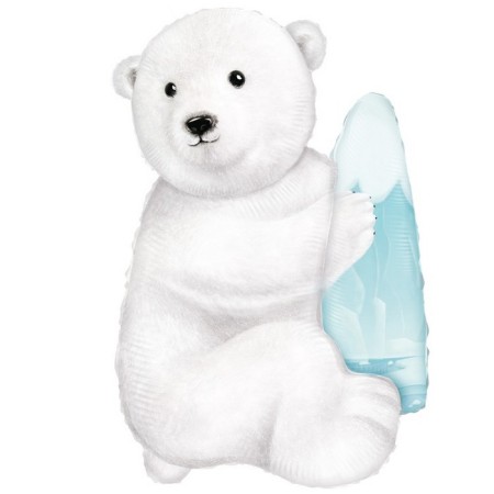 Foil ball 35 "Polar Bear"