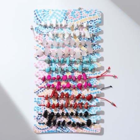 Bracelets-reel "thread of desires" set of 12 pcs., Stones, color-2