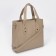 Bag Female Tout with zipper, beige color