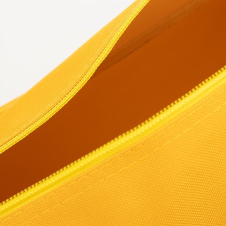 Sports bag with lightning, external pocket, yellow color-4