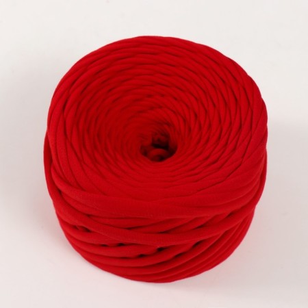 Knitted yarn set No. 3, 3x30 m/100 g, width 7-9 mm (white, black, red)-2