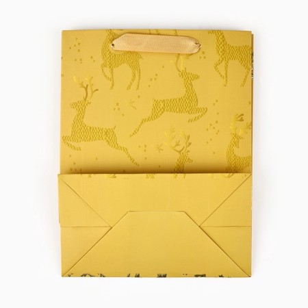 Package Gift New Year Laminated "Deer", MS 23 x 18 x 10 cm, New Year-5