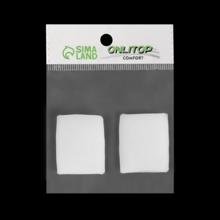 Backet for thumbs, silicone, 3.5 × 3.5 × 1.5 cm, pair, white color-4