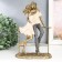 Polystone souvenir "Lovers - Kiss at the parapet" Sand 8x17x25 cm