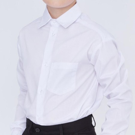 School shirt for a boy, white color, height 158 ​​cm-5