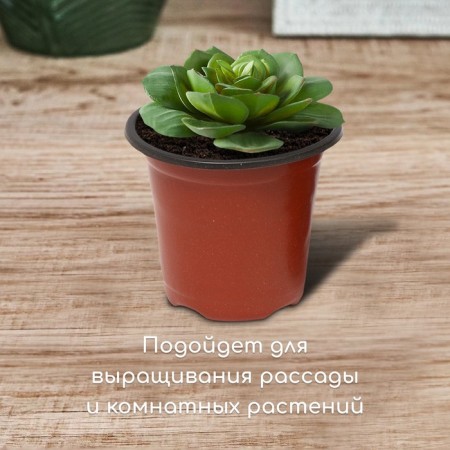 Pot for seedlings, 400 ml, D = 9.6, h = 8.5 cm, Greengo-2