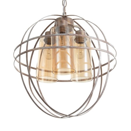 Lamp Bayerlux "Sphere" E27 40W white with a golden patina 40x40x40-95 cm-1