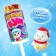 Chubby on the wand "winter boom", snowman 1, with stickers