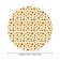Sunflower tablecloth, round, oxford, elastic band, size 140x140 cm, diameter 105-120 cm