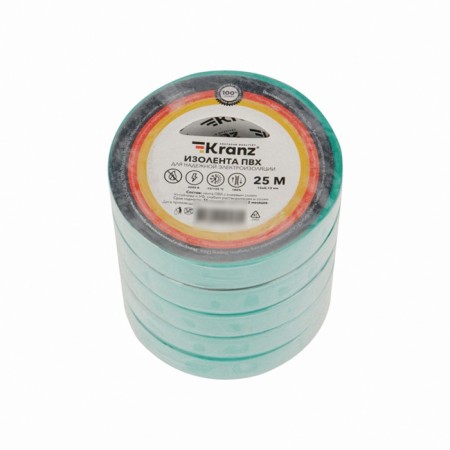 PVC island 0.13x15 mm, 25 m, green kranz-4