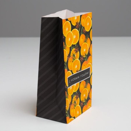 A package without handles “Happy New Year!”, 10 x 19.3 x 7 cm, New Year-2