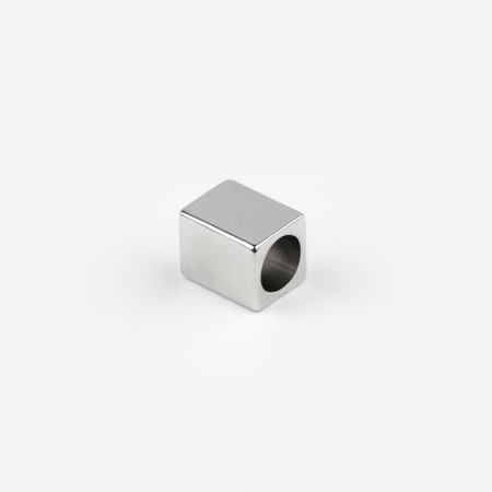 Tip for a cord, d = 4 mm, 10 × 7 × 8 mm, 10 pcs, silver color-1