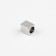 Tip for a cord, d = 4 mm, 10 × 7 × 8 mm, 10 pcs, silver color