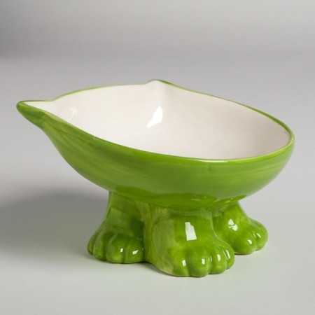 Ceramic “Kisa” bowl on the stall-lapcs 200 ml 13 x 12 x 8 cm, dark green-3