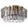 Ceiling chandelier TON 8XE14 40W, size 50x50x24 cm, bronze color