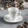 Porcelain cup tea with a saucer, 210 ml, d = 14.5 cm