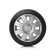 Wheel caps Autoprofi R15, PP plastic, adjusting rim, metallic, 370 mm, 4 pcs