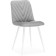 STULL OF A METALLARCASA RALF Metal/Velur, White/Gray 44x53x83 cm