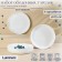 A set of dining plates luminarc diwali shells, d = 25 cm, glass ceramics, 6 pcs, white color