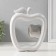 Souvenir Ceramics "Abstraction. Apples" White with silver 17x5x20.5 cm