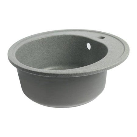 Curler for a kitchen made of stone Zein 3/Q8, ​​D = 510 mm, round, overflow, dark gray color-4