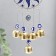 Wind Music Metal "Month in the Sun" from the evil eye 5 bells 22 cm