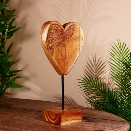 Souvenir "Heart" on the stand, Jampinis 20x10x35 cm-1