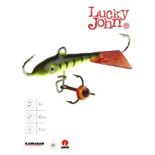 Balancir Lucky John Fin 3 + tee, 4 cm, color 31rt blister