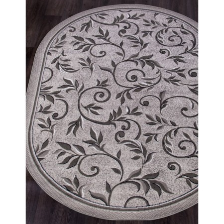 Oval carpet Merinos Silver, size 250x350 cm, color Light Gray-1