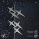 Metal earrings "Three stars", silver color