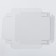 Box with a transparent lid white, 26 x 21x 4 cm